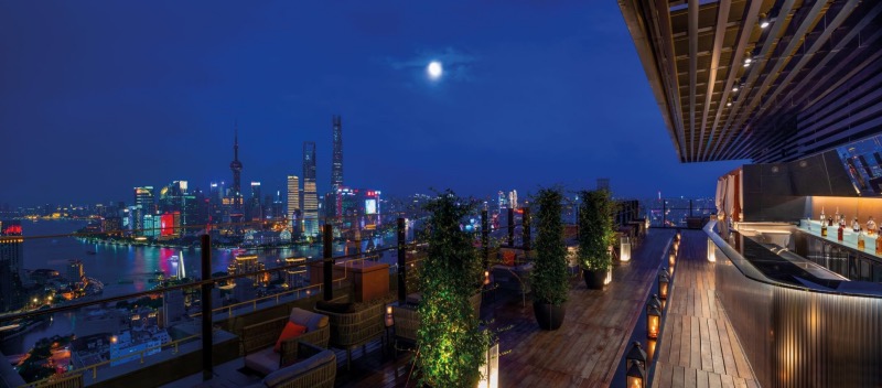 上海宝格丽酒店La Terrazza高空露台酒吧